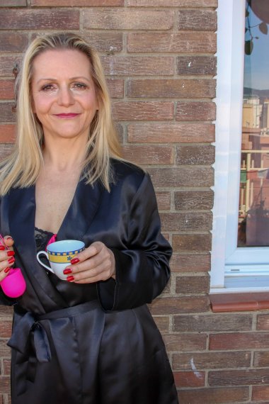 This Mature Lady Loves To Play With Herself On A Balcony On A Sunny Day