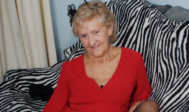 British Granny Showing Off Her Goods