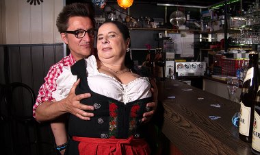 Big Breasted German Waitress Having Fun with the Beerfesten