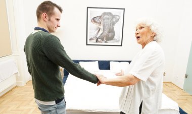 Grandma gets her hairy pussy thumped by young toyboy