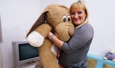 Horny housewife playing with herself