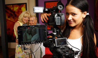 Three Horny Old And Young Lesbians Making A Movie