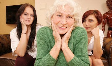 Three Old And Young Lesbians Have Great Sex