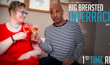 Big breasted Denisa gets an interracial anal fuck