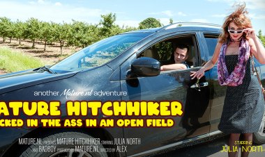Mature Hitchhicker gets fucked in the ass