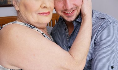 Mature bbw playing with her toy boy