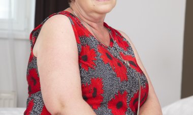 This naughty hairy granny gets it in POV style