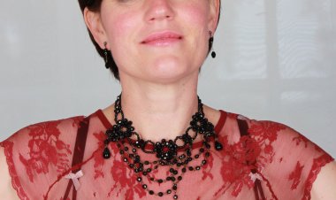 Naughty British housewife getting frisky