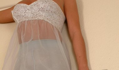 Hot housewife Debbie loves showing her undergear