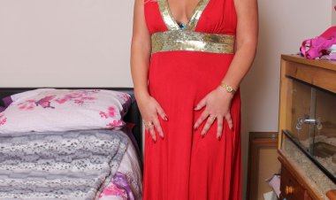 Horny blonde British housewife getting wet