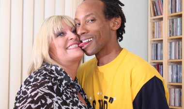 Naughty mature British BBW goes interracial