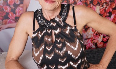 Heavily pierced German mature lady seducing her toy boy