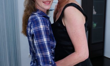 Horny old and young lesbians getting wet and wild