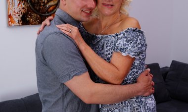 Horny housewife playing with her toy boy