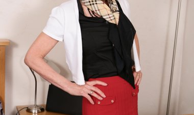 British housewife getting wet in bed