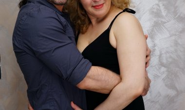 This curvy mature lady loves to ride her toyboys cock