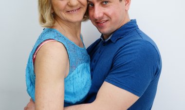 Naughty mature lady doing her toy boy