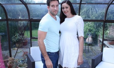 Horny British housewife enjoyinh her hard lover