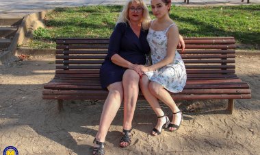 Spanish old and young lesbians go all the way