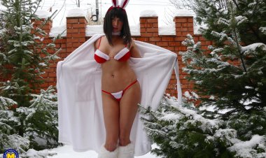 Naughty Mom Sharon is totally in the Christmas spirit