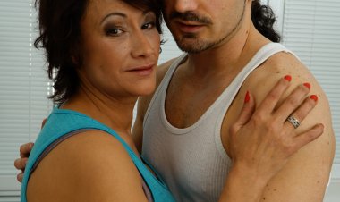 Naughty mama fucking with her lover