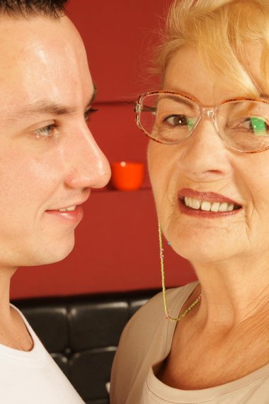 Horny mature slut enjoying a hard cock