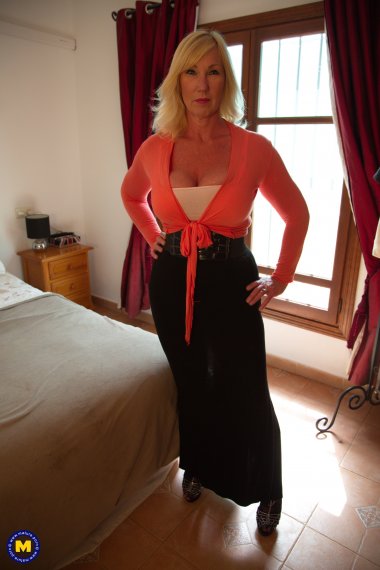 Naughty big breasted Melody Charm pleasing herself at her hotelroom