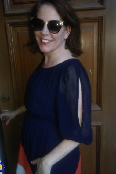 Naughty American MILF fooling around in the garden without panties