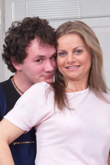 hot steamy MILF getting naughty with her toyboy