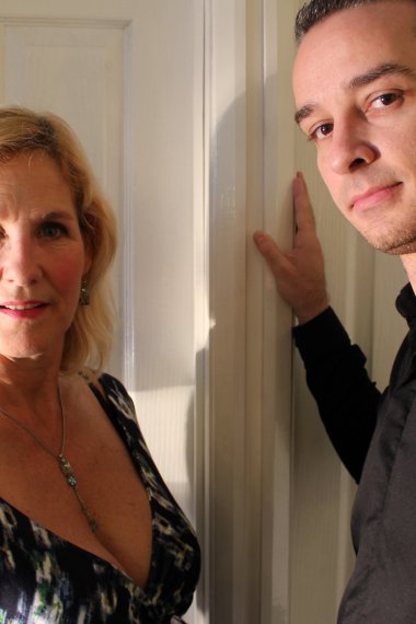 Naughty British mature lady doing her toy boy