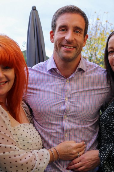 Two mature friends share a young salesman in a horny threesome