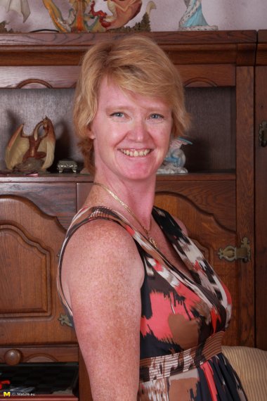 Naughty British housewife getting wet and wild