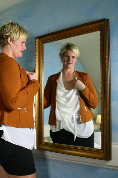 Naughty Blonde Dutch housewife playing with herself