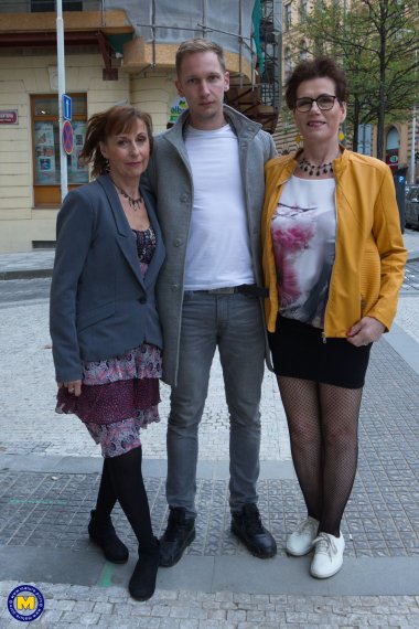 A nughty old and young threesome is getting out of control