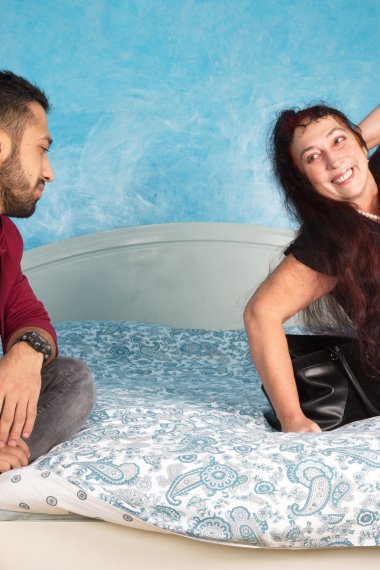 This curvy hairy mature lady loves having sex with a younger guy