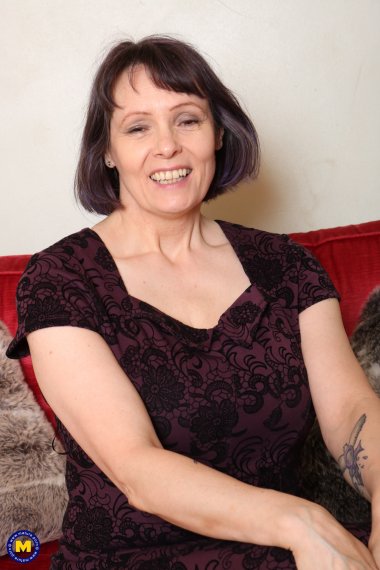 Big breasted mature Tigger playing with herself