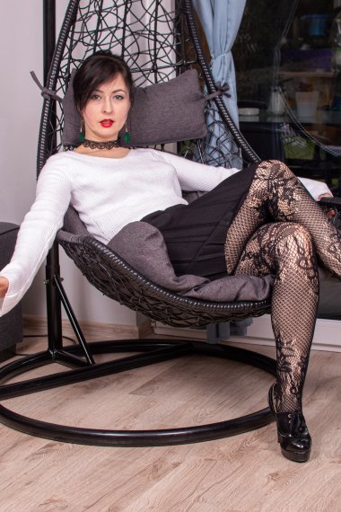 Naughty milf playing with her wet tight pussy