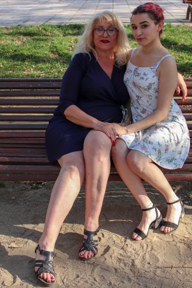 Spanish old and young lesbians go all the way