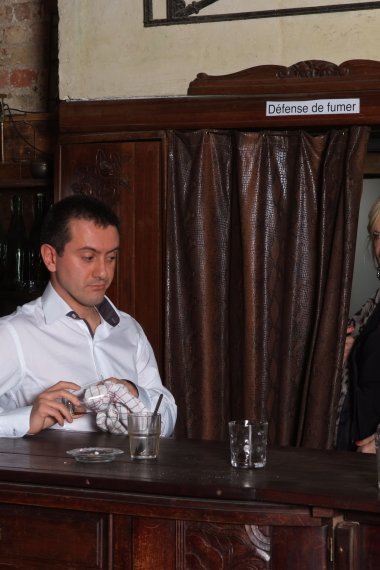 This old barcougar loves to get fucked up the ass by the bartender