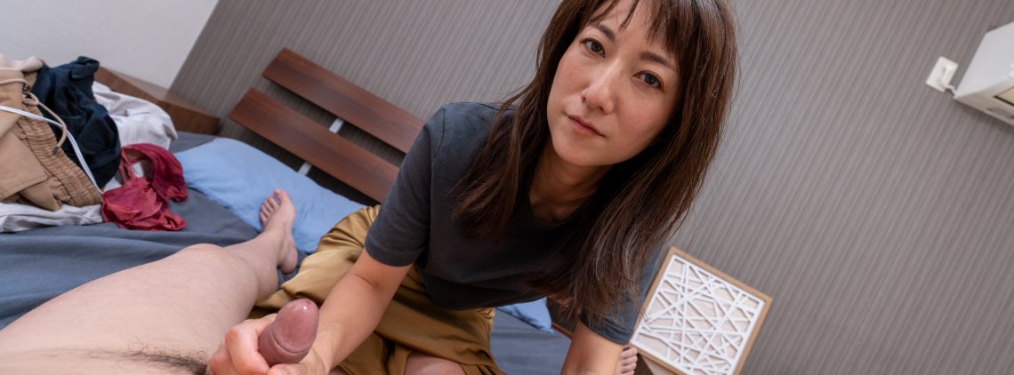 Mika Takahashi is a 40 year old Asian MILF who gets a creampie in POV style