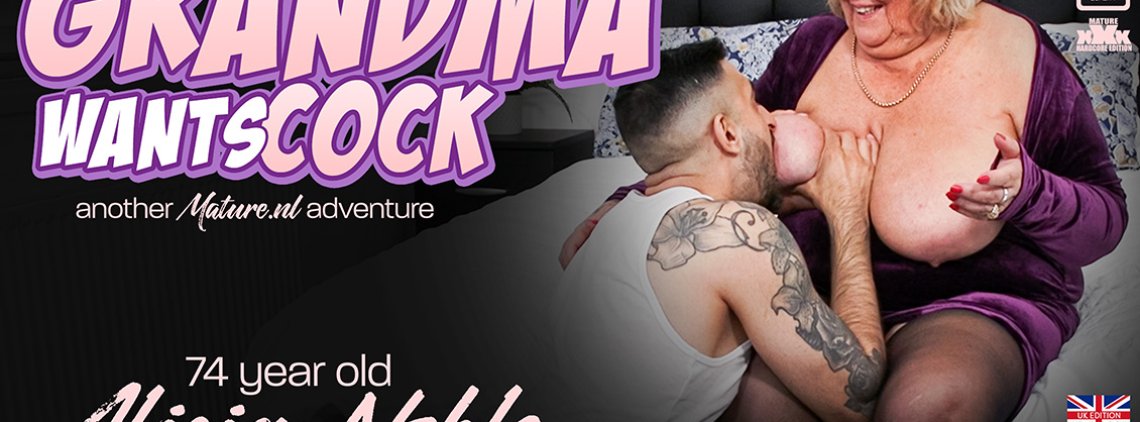 Alicia Noble is a 74 year old grandma with a taste for a hard cock to please her